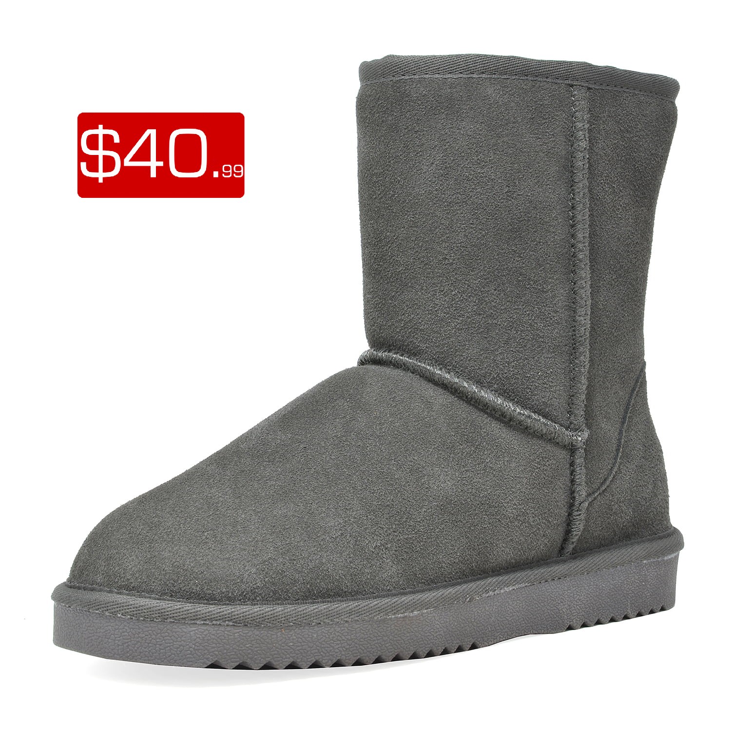 DREAM PAIRS Womens Faux fur Mid Calf Sheepskin Insole Winter Ankle Snow