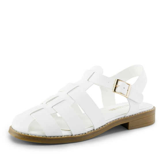 DREAM PAIRS Womens Fisherman Gladiator Braided Flat Sandal Cute Woven Strappy Closed Toe Shoes for Summer