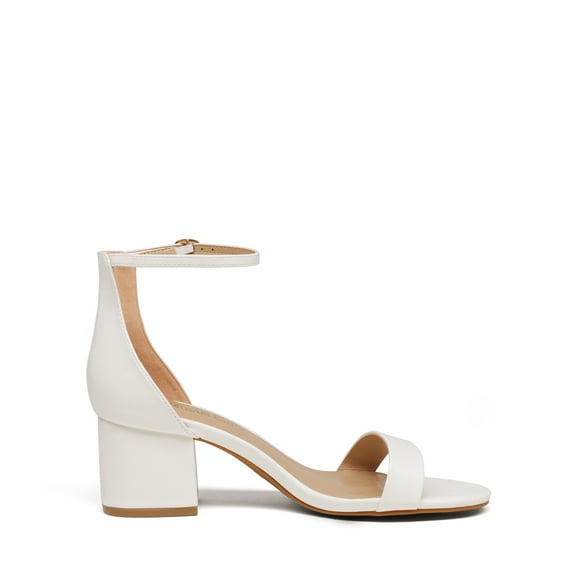 BURUDANI Womens Low-Chunk Low Heel Pump Wide Sandal