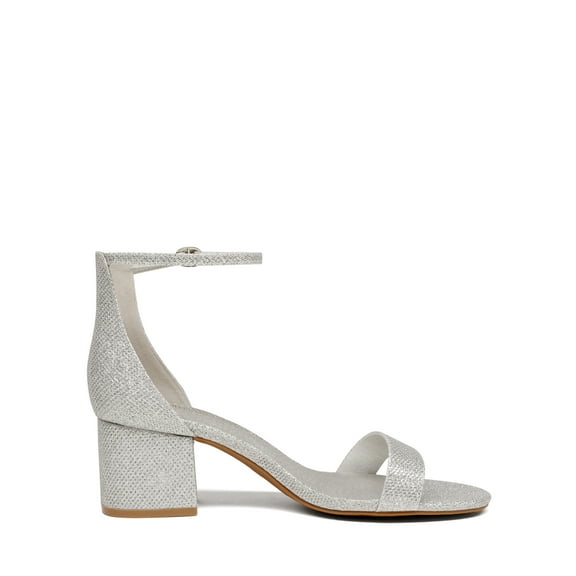 BURUDANI Womens Low-Chunk Low Heel Pump Wide Sandal