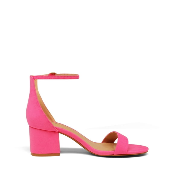 BURUDANI Womens Low-Chunk Low Heel Pump Wide Sandal