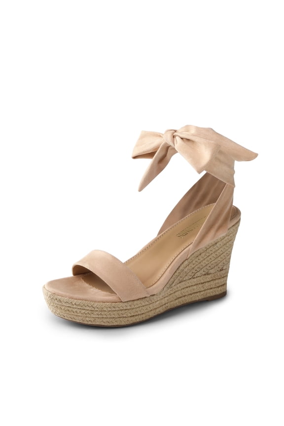 Womens Open Toe Espadrilles Wedges Tie Lace Up Cute Ankle Strap Platform Sandals Dressy Shoes