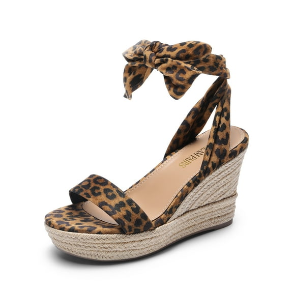DREAM PAIRS Womens Open Toe Espadrilles Wedges Tie Lace Up Cute Ankle Strap Platform Sandals Dressy Shoes
