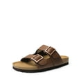 thumbnail image 1 of DREAM PAIRS Womens Slide Sandals Cork Footbed Open Toe Adjustable Flat Sandals Comfort Slip On Slippers for Summer, 1 of 6