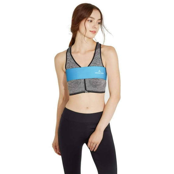DREAM SLIM Activewear Breast Support Band No-Bounce High-Impact Extra Sports Bras for Women Adjustable Sports Bra Strap