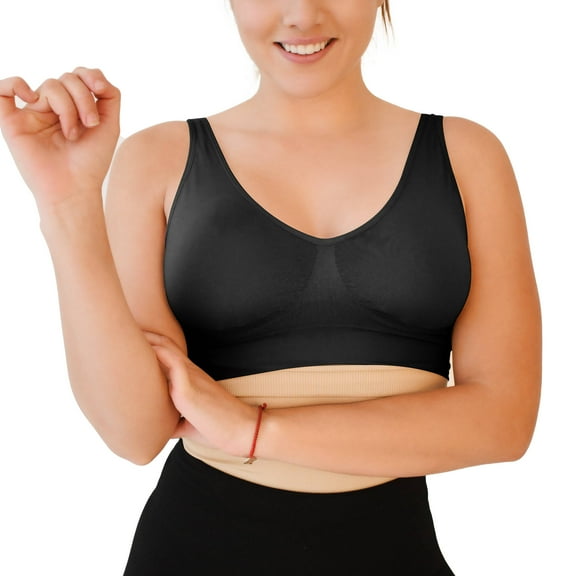 DREAM SLIM Full Figure Seamless Sports Bra Wirefree 3 Pack