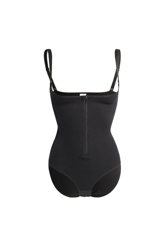 Shapewear for Women Tummy Control Sculpting Body Shaper Briefs with Zipper Butt Lifter Thigh Slimmer Open Bust Bodysuit