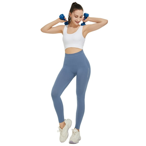 DREAM SLIM Women High Waisted Soft Yoga Pants Naked Feeling Seamless Workout Athletic Leggings
