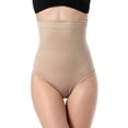thumbnail image 1 of DREAM SLIM Women's High-Waist Seamless Body Shaper Briefs Firm Control Tummy Thong Shapewear Panties Girdle Underwear, 1 of 3