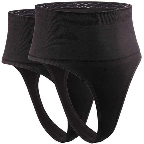 DREAM SLIM Women's High-Waist Seamless Body Shaper Briefs Firm Tummy Control Slimming Shapewear Panties Girdle Underwear 2 pack