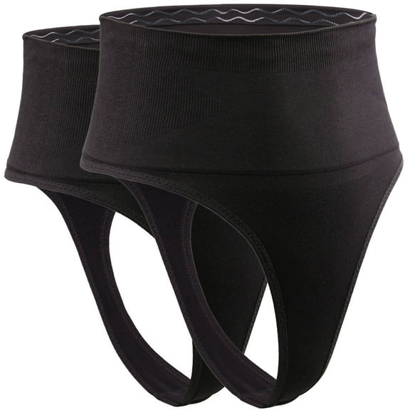 DREAM SLIM Women's High-Waist Seamless Body Shaper Briefs Firm Tummy Control Slimming Shapewear Panties Girdle Underwear 2 pack