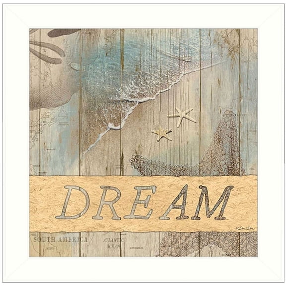 DREAM by Dee Dee Framed Print Wall Art Wood Multi-Color Ready to Hang