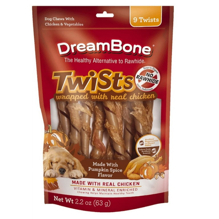 DREAMBONE Twist Sticks Chicken Wrapped Dog Treats, 50 Count, 41 OFF