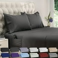 thumbnail image 1 of DREAMCARE Queen Size Sheets - Cooling Bed Sheets with Side Pocket - 4pcs Set, 15 inches, Gray, 1 of 6