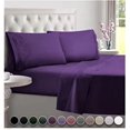 DREAMCARE Bed Sheets Set Queen Size Sheet with Side Pocket 4pcs