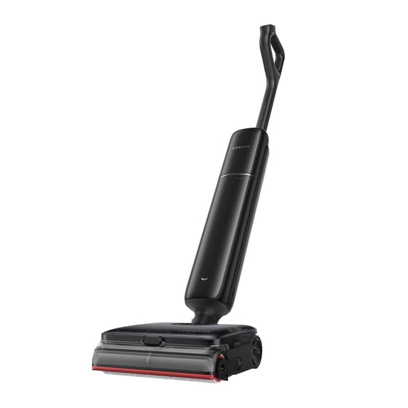 DREAME Aero Pro Steam Wet Dry Vacuum Mop, 28000Pa Suction, Pet Hair Friendly, 392℉ Steam Cleaning, 3.88in Ultra-Slim Design , Heated Brush Wash, Hot Air Drying, 70min Runtime,Black
