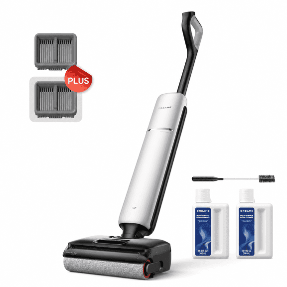 DREAME Aero Pro Crodless Wet&Dry Vacuum Cleaner, 25000Pa Suction with Zero Tangle, Hot Air Mop Drying & High Temperature Self Cleaning, 60min Runtime, 3.8in Slim Design
