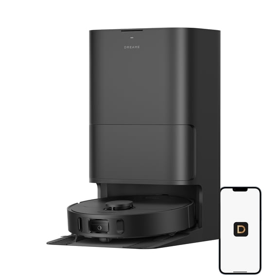 DREAME D30 Ultra CE Robot Vacuum and Mop, 25000Pa Suction, Auto Dust Emptying, 0.41in Mop Lifting, Mop Self-Washing & Drying, Smart Obstacle Avoidance, App & Voice Control, Black