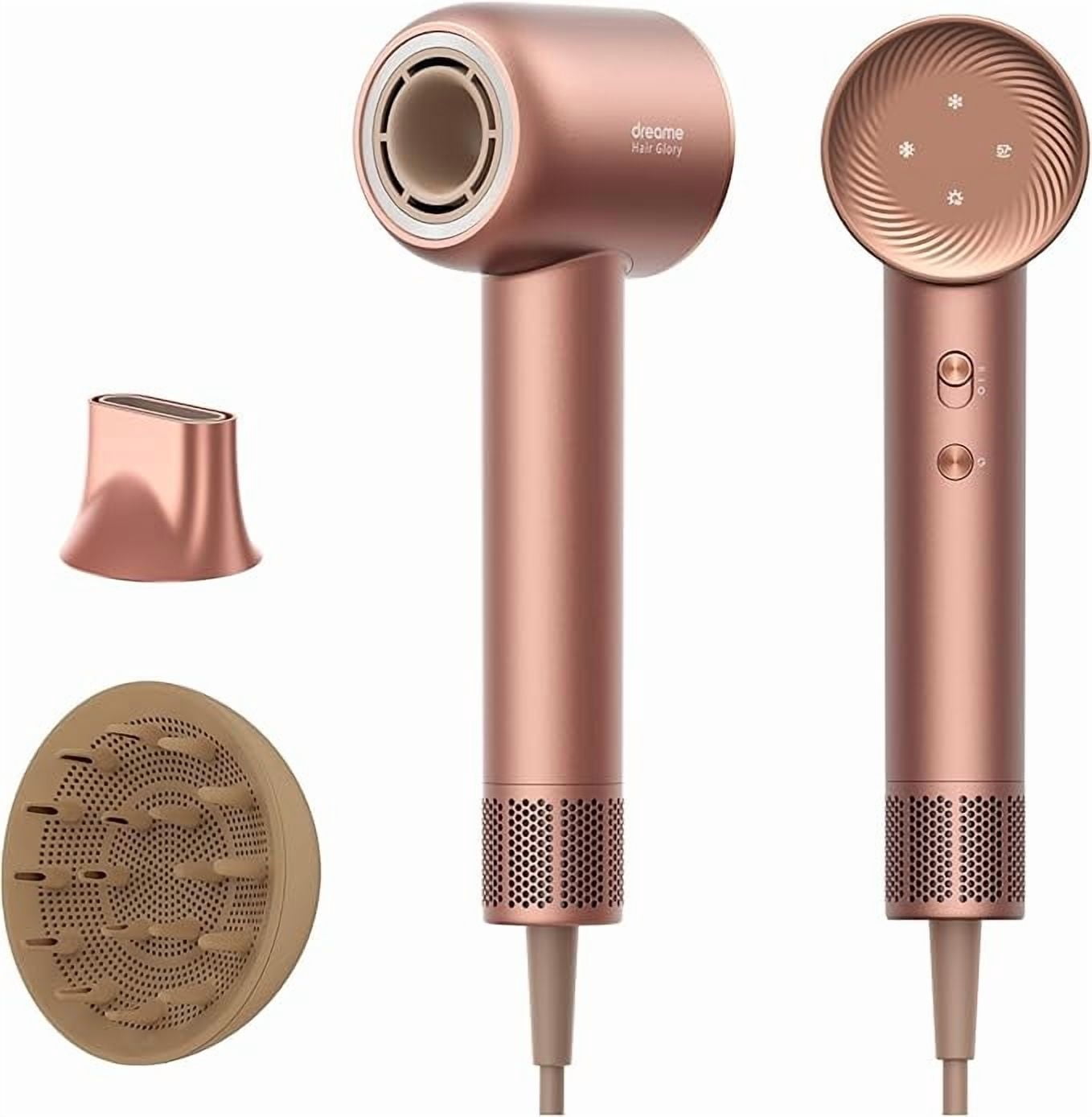 DREAME Hair Glory Combo High-Speed Hair Dryer, 110,000 RPM Motor, 300 Million Negative Ions, Fast-Dry in 2 Minutes, Smart Temp Control, for Smooth, Shiny Hair