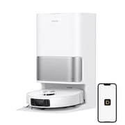 DREAME L40s Ultra Robot Vacuum and Mop, 19000Pa Suction, 100Days Auto-Empty, Mop Self-Cleaning and Drying ,Extend Mops and Side Brush,Smart Obstacle Avoidance, Voice & APP Control, White