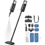 DREAME Steam Mop Cleaner, 13-in-1 Detachable Handheld Steam Cleaner, 15sec Steam-Up, 212  Steam Cleaning for Walls,Carpet,Windows, 350ml Water Tank, Lightweight, Black