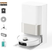 DREAME X50 Ultra Complete Robot Vacuum and Mop with Auto-Empty and Mop Self-Cleaning, 20,000Pa Suction, Obstacle Avoidance and 360  Navigation, Corner to Edge Deep Cleaning, Detangling Brush White