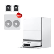 DREAME X60 Ultra Kit Robot Vacuum and Mop,35000Pa Suction, 100% Detangling,3.13in Ultra-Thin Design, 3.47in Obstacle Clearing, Self Emptying&Refilling, Mop Self-Cleaning, Obstacle Avoidance, White