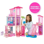Barbie DreamHouse Dollhouse, 2 Pools, 2 Slides, 2 Houses, Elevator with 3 Levels & 65+ Pieces Including Furniture & Accessories
