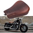 thumbnail image 1 of DREAMIZER Motorcycle Crocodile Brown Driver Solo Seat Soft Front Cushion Compatible for Harley Sportster XL883 Forty Eight 48 XL1200X Seventy Two 72 XL1200NS 2010-2015, 1 of 13