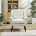 thumbnail image 1 of DREAMSIDEA Accent Chair Modern Upholstered Armchair for Living Room Button Tufted Reading Chair Bedroom Dorm Office,Beige, 1 of 6