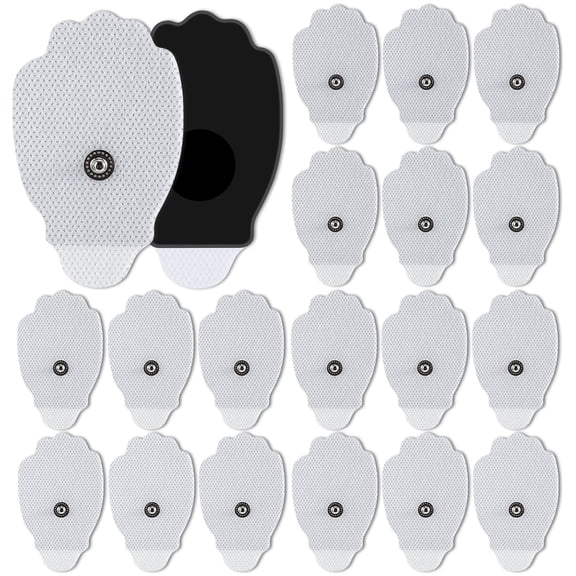 DREAMSOME TENS/EMS Unit Replacement Pads 20 Pcs, 3.5mm Snap Electrode Patches, Reusable Self-Adhesive Electrodes Pads for Muscle Stimulator