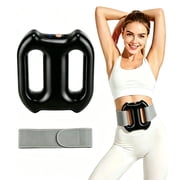 Cordless Vibration Plate, 5 Intensity 3 Modes Full-Body Fascia Ring, Waist Massager Dual-Ring Vibration Belt for Belly, Back, Legs, Waist, Gift for Women, Black