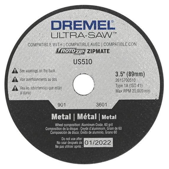 DREMEL US510-01 3.5 In. Metal Cutting Wheel
