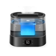 DREO 1.06 gal Cool Mist Humidifier with Night Light for Large Roorm 36H Runtime Top-Fill 28dB Quiet for Bedroom, Black