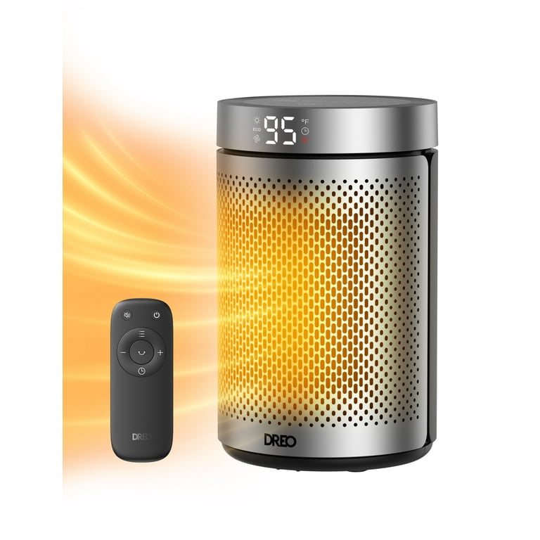 DREO 10'' Portable Space Heater with Remote, PTC Ceramic Electric