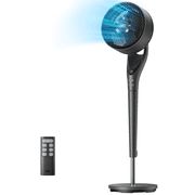 DREO Pedestal Fan for Bedroom, Oscillating Floor Fan with DC Motor, Quiet and Powerful Air Circulation