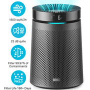 DREO HEPA Air Purifier for Room up to 1500 sq.ft/2h, Air Purifier for Allergies and Asthma with PM2.5 Air Quality Displa