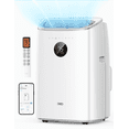 thumbnail image 1 of DREO Portable Air Conditioner 8000 BTU ASHRAE (5000 BTU DOE), Drainage-free Cooling, 45dB Quiet Smart Standing AC for Room, APP/Voice/Remote, 24H Timer with Fan/Dehumidifier, Covers up to 150 sq. ft, 1 of 10