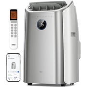 DREO Portable Air Conditioners, 12,000 BTU AC Unit for Bedroom with Drainage-free Cooling, 46dB Quiet, APP/Voice/Remote, 24h Timer with Fan & Dehumidifier, Smart Standing AC for Room Indoors, AC515S
