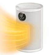 DREO Space Heater, 1500W Portable Heaters for Inside, Electric Heater with Thermal Sensor for Home, Digital Display, 12H