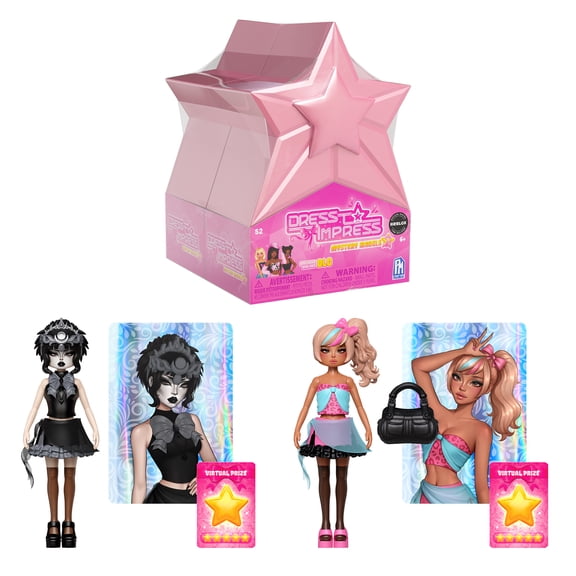 DRESS TO IMPRESS - Mystery Model Minifigure 2-Pack (4" Tall, Series 2) [Includes DLC] on Roblox