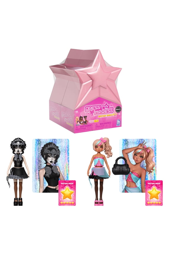 DRESS TO IMPRESS - Mystery Model Minifigure 2-Pack (4" Tall, Series 2) [Includes DLC] on Roblox