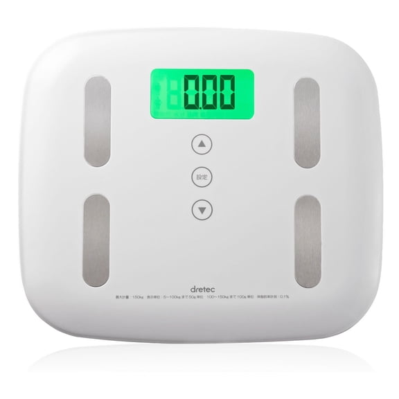 DRETEC (Doritekku) weight scale weight and body composition meter Pietra plus white BS-238WT