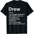 thumbnail image 1 of DREW Definition Personalized Name Funny Birthday Gift Idea T-ShirtMen and women, Black T-shirt, size: Extra large, 1 of 4