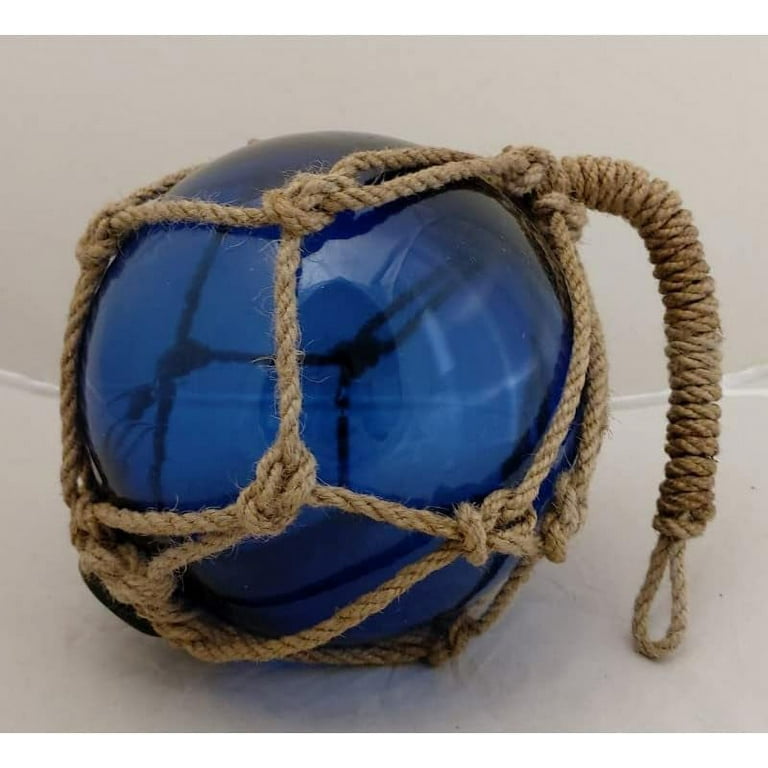 DRH - Blue Nautical Glass Japanese Fishing Float - Glass Float