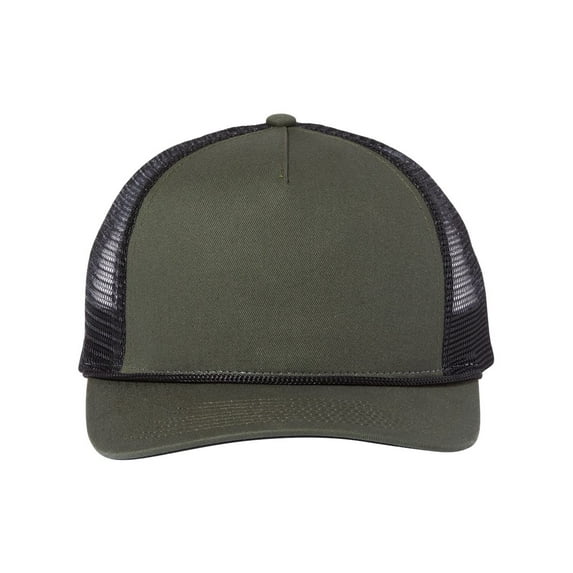 DRI DUCK Retro Rope Cap 3012 - Fatigue/ Black/ Black Size ADJUSTABLE