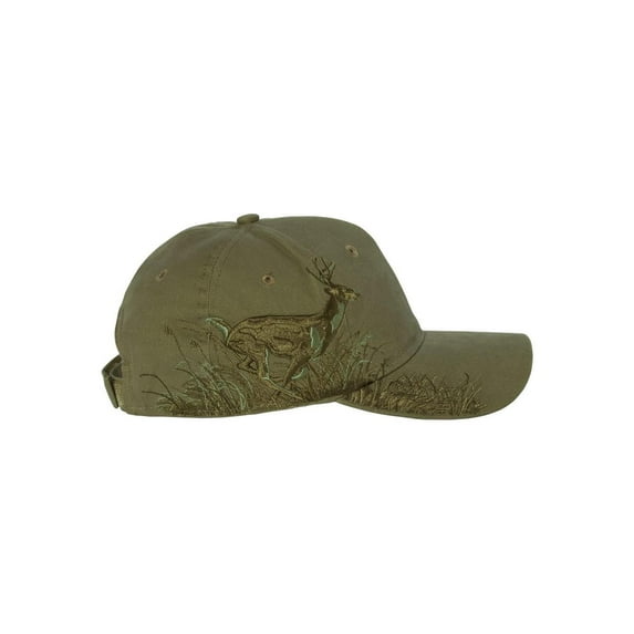 DRI DUCK - Running Buck Cap - 3301 - Olive - Size: Adjustable