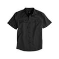 thumbnail image 1 of DRI Duck B04267093 Crossroad Woven Short Sleeve Shirt, Charcoal - Small, 1 of 2