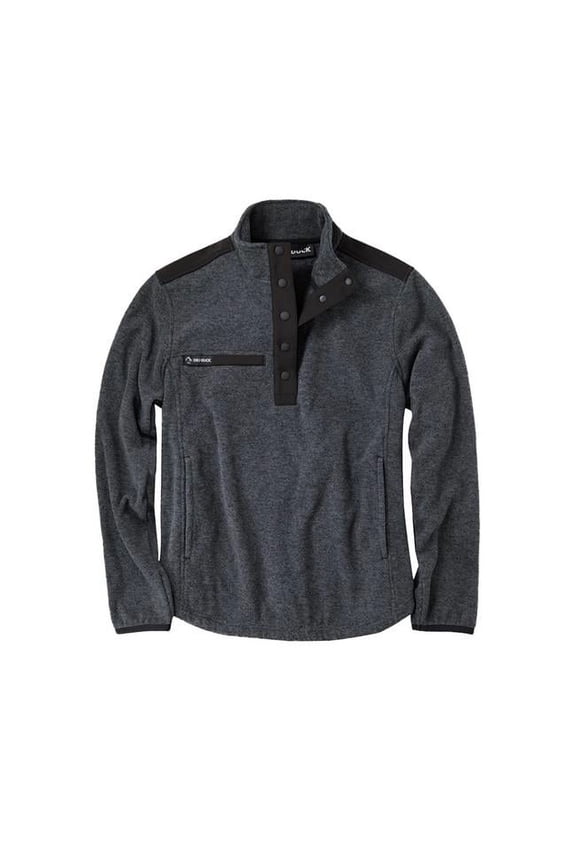 B05467358 Womens Sierra Melange Fleece Pullover Jacket, Platinum - 3XL