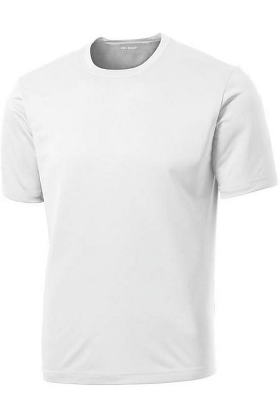 (tm) Men's Short Sleeve Moisture Wicking Athletic T-Shirt-White-2XL